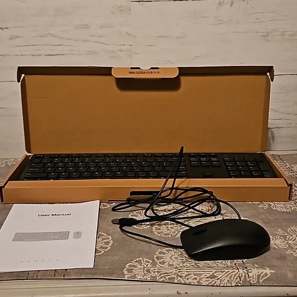 NIB | Dell Wired Keyboard & Wired Mouse