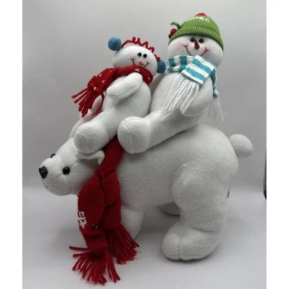 Kohl's St Nicholas Square Polar Bear Express Plush Toy - Snow Days Snowman