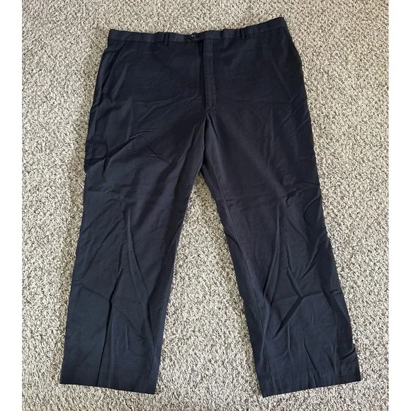 Stafford Men's Black Dress Pants Size 48x32