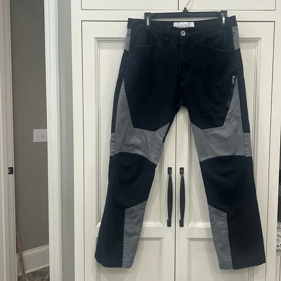 Ninth Hall Gasline moto pants size 32W. Men’s Skater Biker Streetwear
