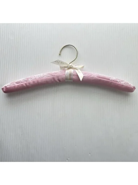 Jacqueline Ferrar Lace Clothing Hanger Padded Pink Bridal Wedding Dress Lingerie