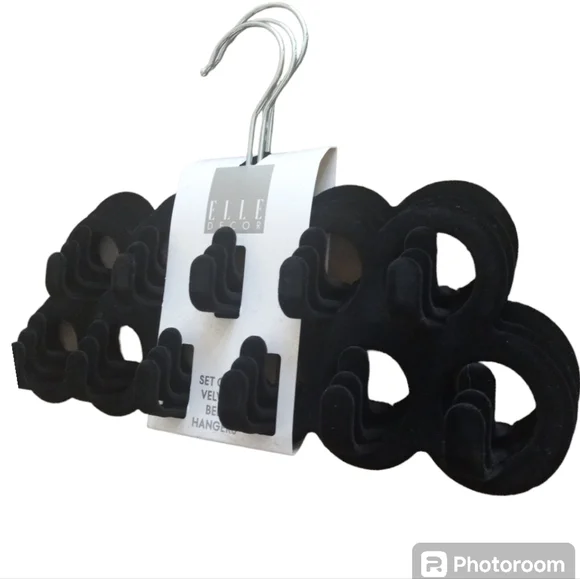 Skinny Velvet Accessories Hangers anti-slip organization compact pack of 3