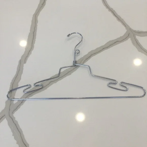 EUC Chic Boutique Style 16 Inch Chrome Metal Lingerie Hangers, Set-15