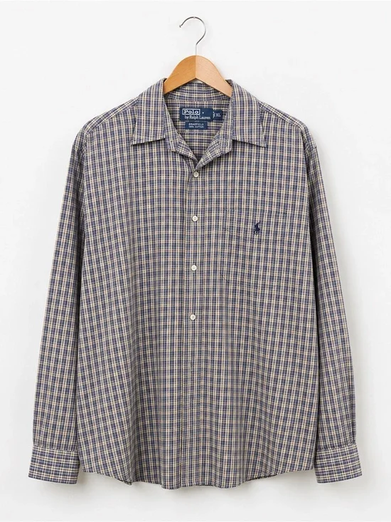 Polo by Ralph Lauren Bradfield Plaid Button-Down Shirt Mens Size XL