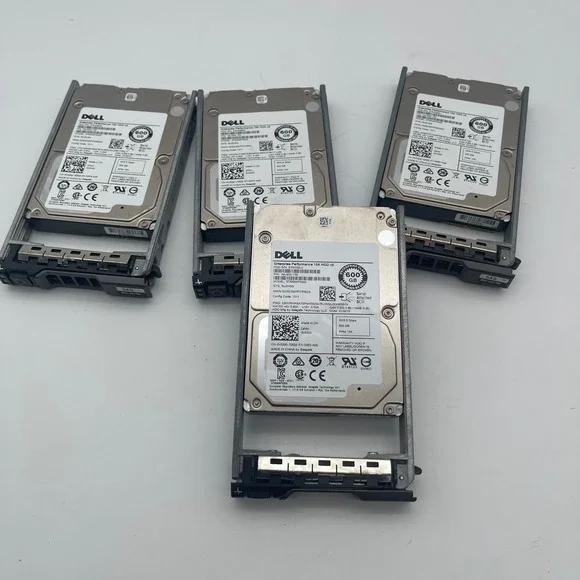 Lot of 4 Dell 600GB 15K SAS 6Gbps 2.5