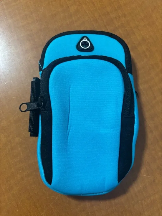 Blue Neoprene Phone Armband Case - Unbranded Velcro Arm Band NEW