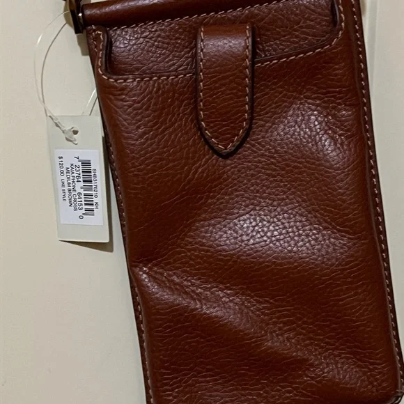 Fossil Rich Brown Leather Phone Holster