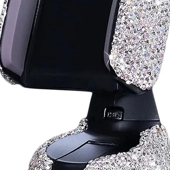 Bling Car Phone Holder 360°Adjustable Universal Rhinestone Crystal Auto Phone