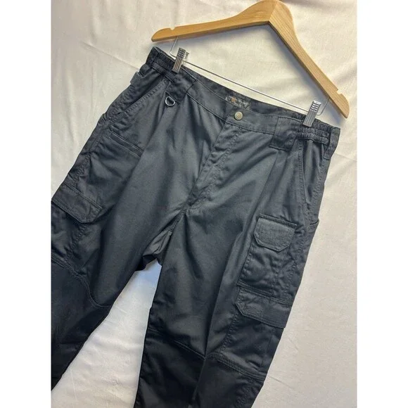 5.11 Tactical Mens Taclite Ripstop Cargo Pants Dark Navy Size 36x32 Double Knee