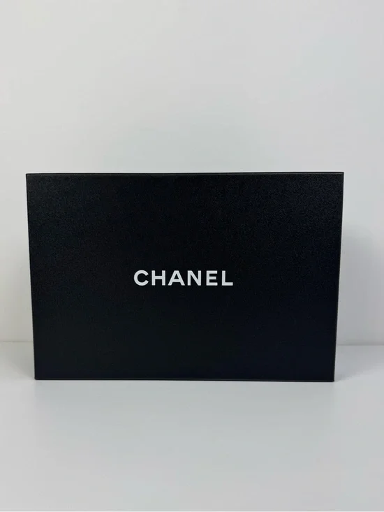 CHANEL Empty Gift Shoes Box Storage Cardboard Black 8