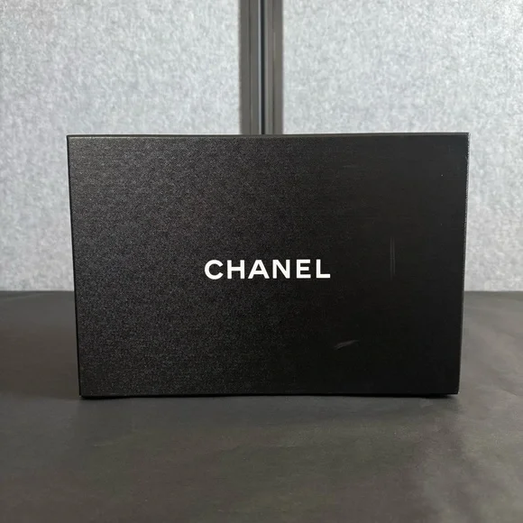 CHANEL Empty Gift Shoes Box Storage Cardboard Black 8