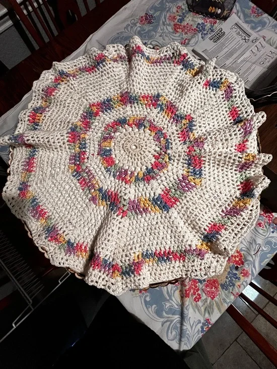 Beautiful Multicolor 16” Doilie