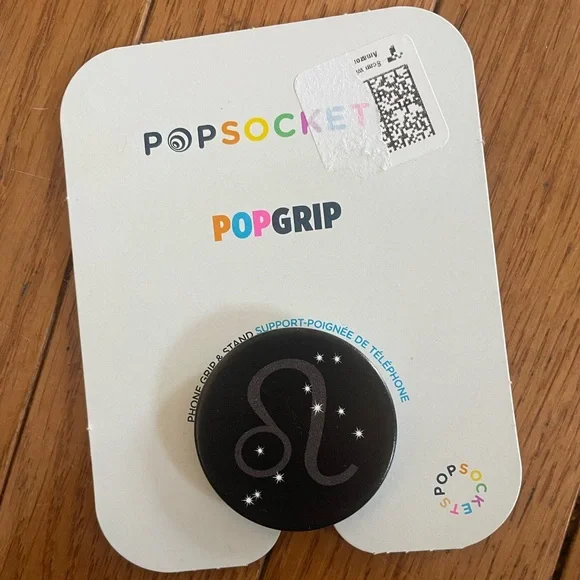 PopSocket Black PopGrip with Zodiac Design