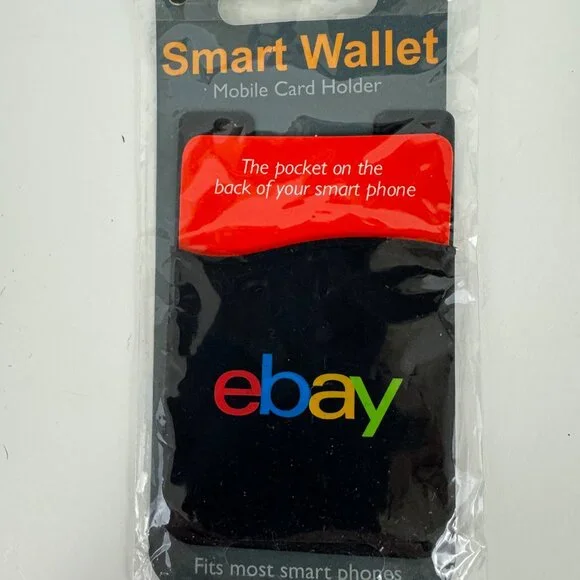 eBay Smart Wallet Mobile Card Holder Black Self Adhesive Silicone 3.5