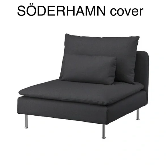 SÖDERHAMN 005.189.84 ikea Cover for 1-seat section, Fridtuna dark gray