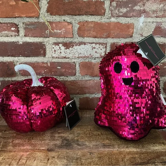 Christian Siriano pink sequins, ghost and pumpkin perfect for Halloween nwt
