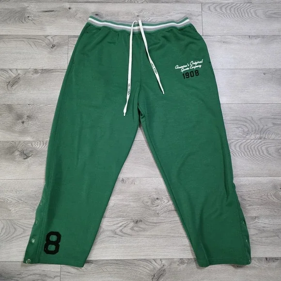 Converse All Star EST 1908‎ Logo Green Sweatpants Men's Size XXL RARE