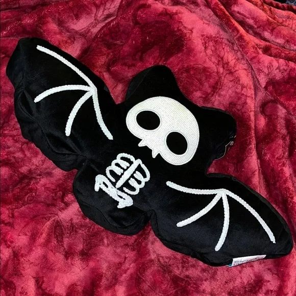 Bat skeleton pillow *FIRM PRICE*
