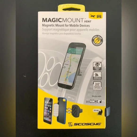 NEW Scosche Magic Mount Vent Magnetic Mount MAGVM2 – Black