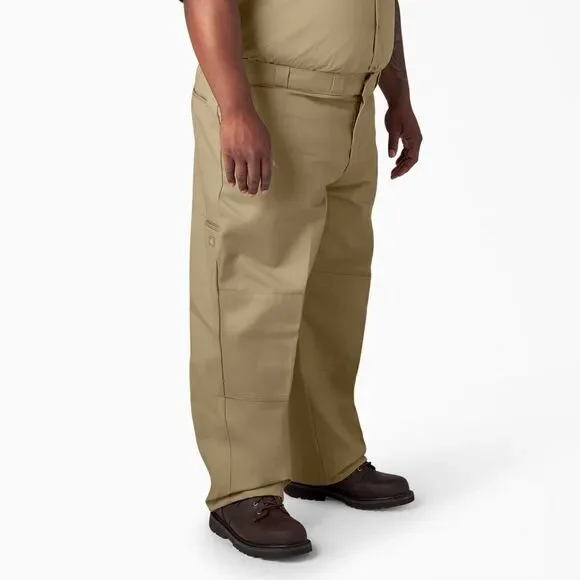 NWT Dickies Double Knee Work Pants‎ Loose Fit Mens Big & Tall Size 48x32 Khaki