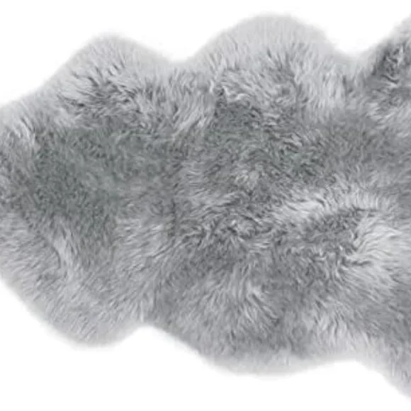 New Premium Genuine Sheepskin Rug Grey Real Australia Sheepskin Natural Lambskin