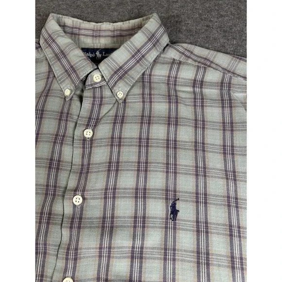 Polo Ralph Lauren McMeel Shirt Mens XL Multicolor Short Sleeve Button Down Pony
