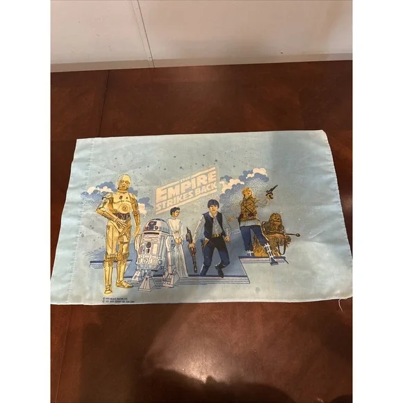 Vintage 1979 Star Wars The Empire Strikes Back Pillow Case Double Sided Read
