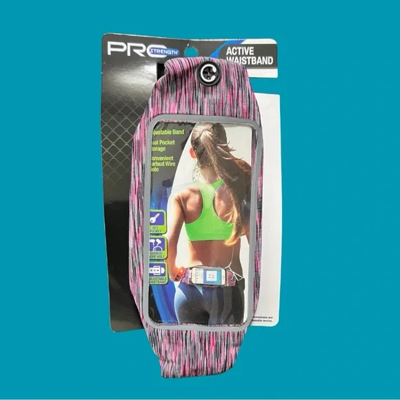 Pro Strength Pink and Black Waistband for Cell Phones