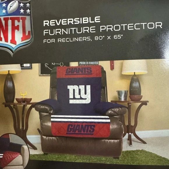 NFL Reversible Recliner Protector - Red, Blue, White