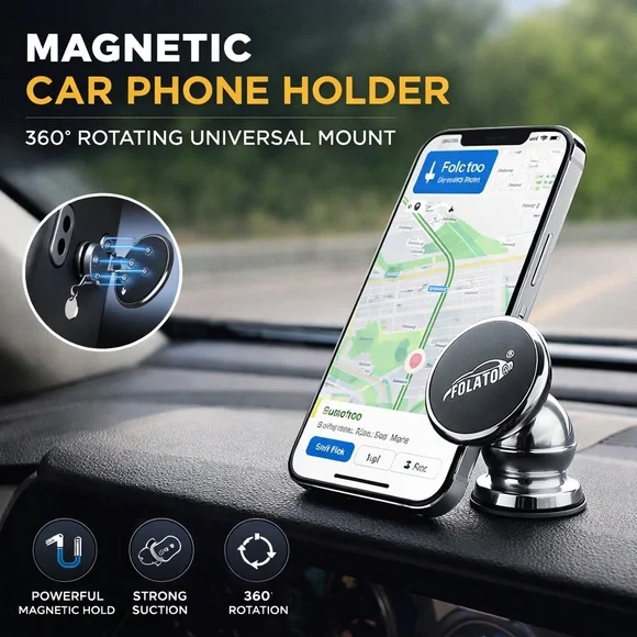 360° Rotating Magnetic Phone Holder