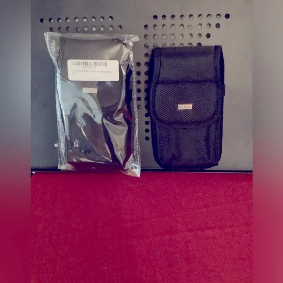 PiTau Holster for Galaxy S10E cell phone or that size clip on back Velcro open-2