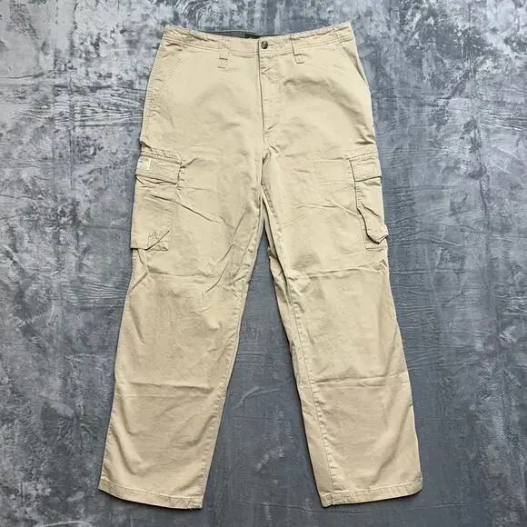 Eddie Bauer Authentic Outdoor‎ Outfitter Cargo Pants Men's Size 36x32 Beige