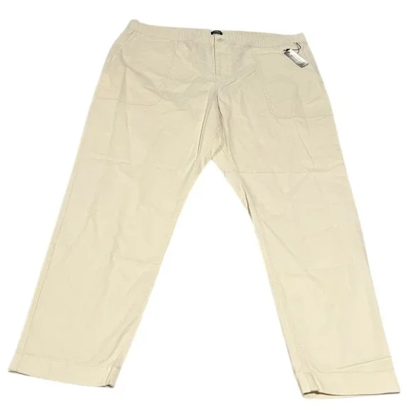 NWT Express Slim‎ Pull-On Chino Pants Elastic Waist Men's XXL