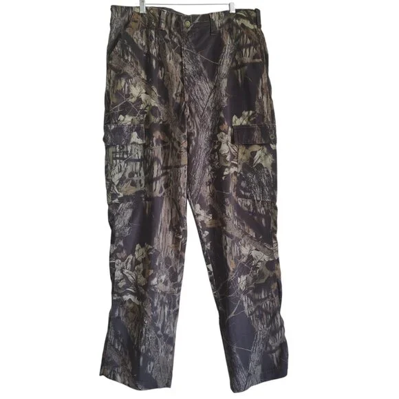 Cabelas Mossy Oak Breakup Hunting Camo Camoflauge Cargo Pants 38R Made in USA