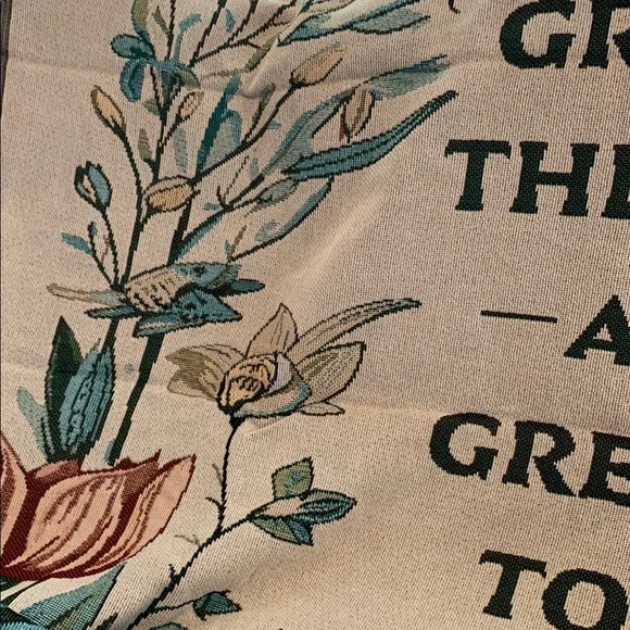 Throw with Scripture Verse NWOT