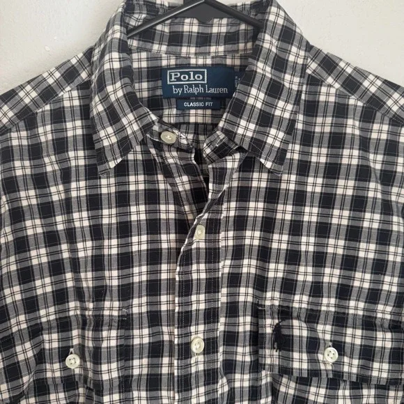 Polo by Ralph Lauren Mens Plaid Shirt Long Sleeve Classic Fit Button Down Small‎