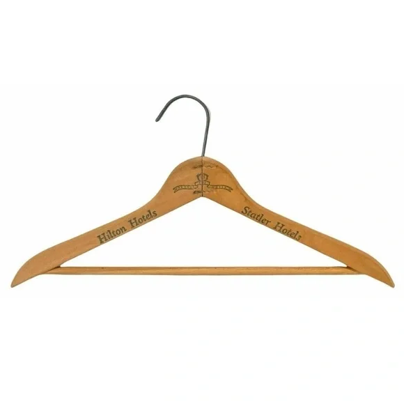 Hilton Hotels, Statler Hotels Around The World Wooden Hanger