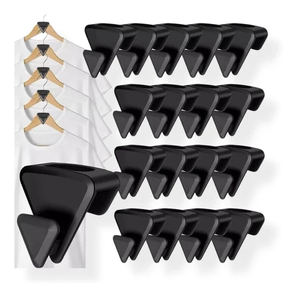 25 pcs Clothes Hanger Connector Hooks Closet Organizer Space Saving Clip