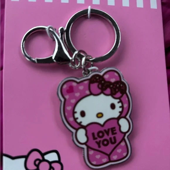 Hello Kitty Pink and White 'Love You' Keychain(Limited Edition)