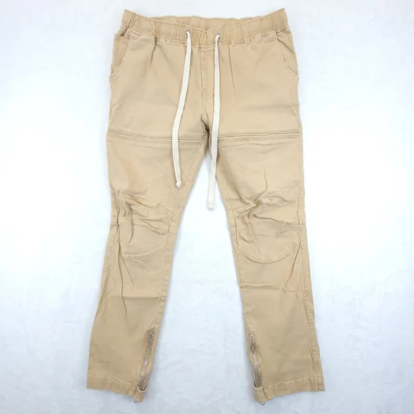 American Stitch Men’s Size XL Tan Beige Elastic Outerwear Joggers