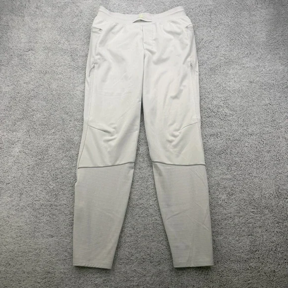 Lululemon Fast Free Running Pant Men Small Gray Tapered Ankle Zip Pocket Stretch