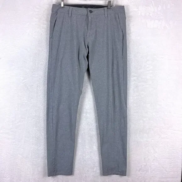 Vuori Pants Mens 32 Gray Aim Chino Performance Preppy Travel Golf Summer