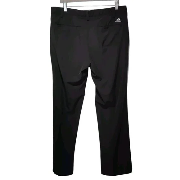 Adidas Solid Black Golf Pants Men's Size 34X30