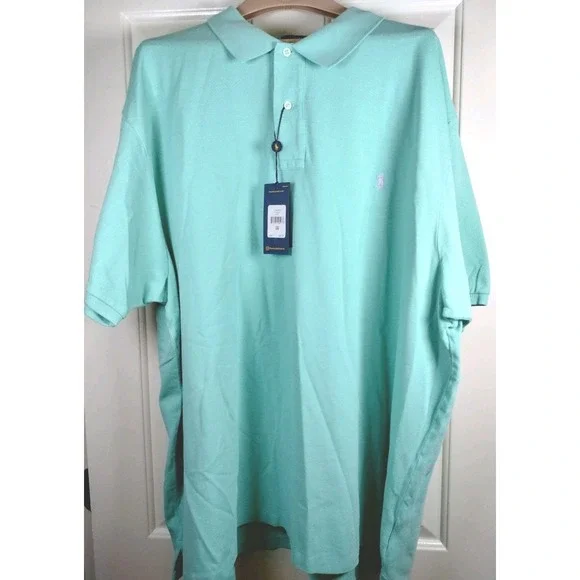 NWT Ralph Lauren Polo Shirt Men's 4XB Classic Fit Green Short Sleeve Cotton