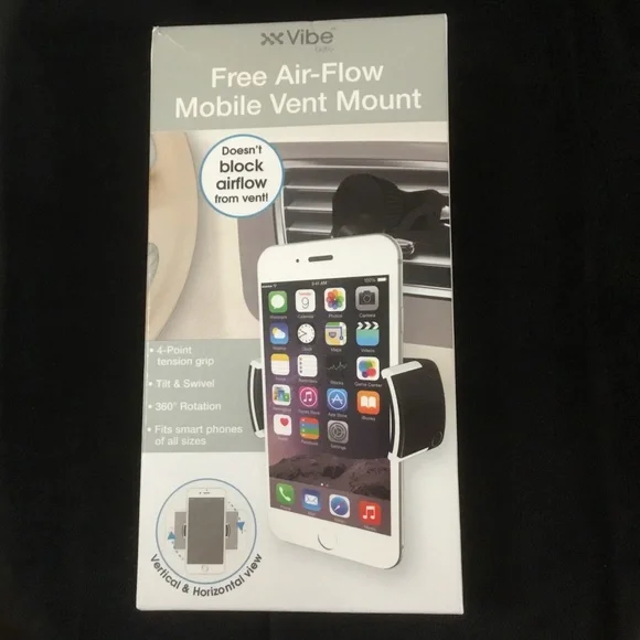 Mobile Vent Mount (Fits Phones all sizes) 360 rotating arm