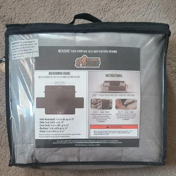 Sofa Shield Furniture Protector Grey