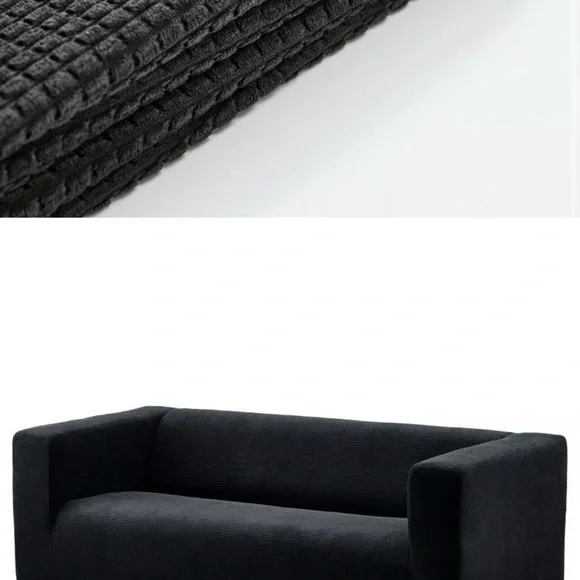 New IKEA KLIPPANCover for loveseat, Vansbro black 605.441.69 , Sofa Cover