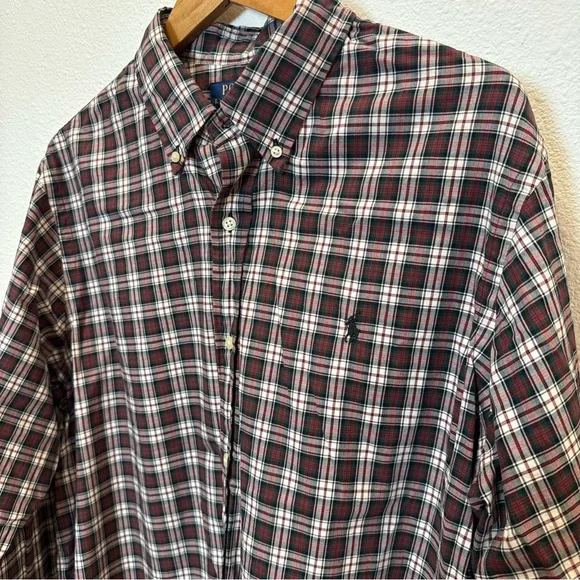Polo by Ralph Lauren Men's Red‎ Plaid Shirt XL