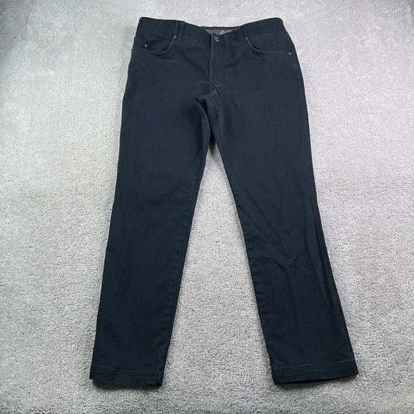 Columbia Pants Mens 34x30 Black Stretch Canvas 5-Pocket Utility Hiking Outdoors