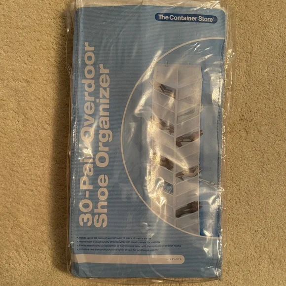 30-Pair Overdoor Shoe Organizer